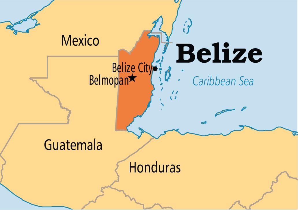 ನಕ್ಷೆ belmopan ಬೆಲೀಜ್